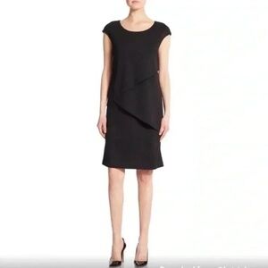 LAFAYETTE 148 NEW YORK | Asymmetrical Jersey Knit Layered Dress